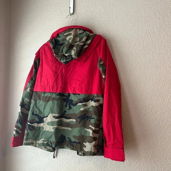 Fingercroxx Red Camoflauge Men’s Jacket Size Medium Outerwear Camo - Picture 4 of 10